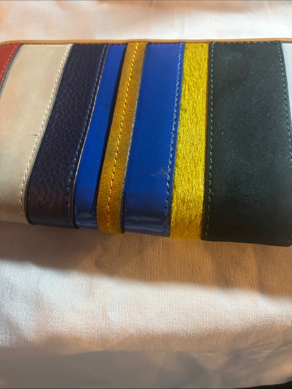 Tory Burch Multicolor Striped Leather Zip Wallet - Picture 4 of 17